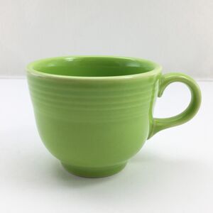 Fiesta Ware Chartreuse Ring Handle Mug Homer Laughlin USA Retired Green 1999